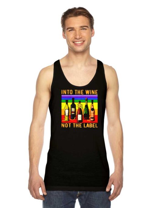Vintage Into The Wine Not The Label Tank Top