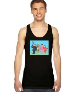 Vintage Teletubbies Characters Parody Tank Top