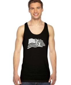 4th of July Ping Pong American Flag Tank Top