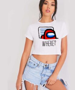Among Us Where Impostor Vent Crop Top Shirt
