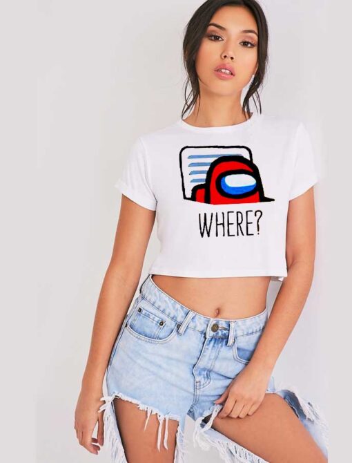 Among Us Where Impostor Vent Crop Top Shirt