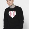 Baseball Heart Shaped Ball Sweatshirt