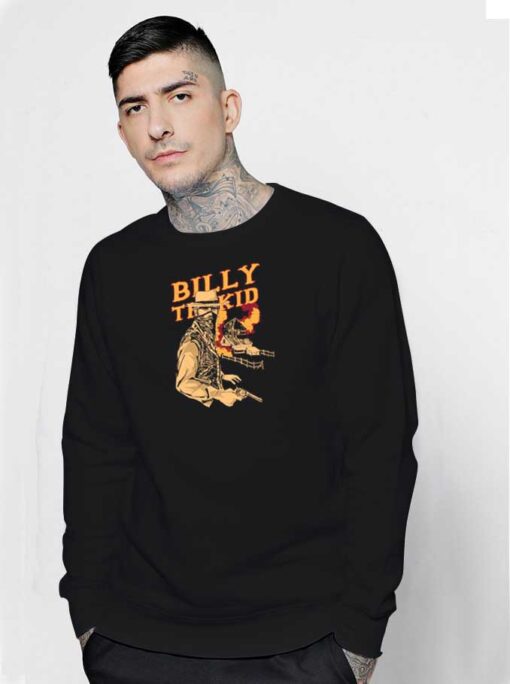 Billy The Kid Cartoon Cowboy Sweatshirt