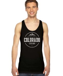 Classic Colorado Mountain Est 1876 Tank Top