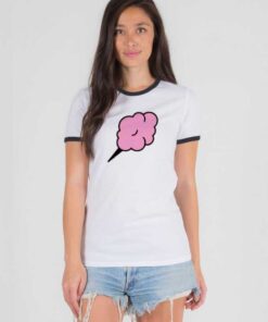 Classic Cotton Candy Logo Ringer Tee