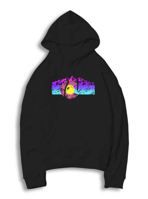 Colorado Flag Colorful Rocky Hoodie