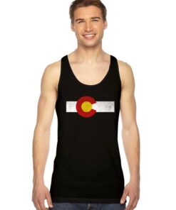 Colorado Flag Vintage Box Tank Top