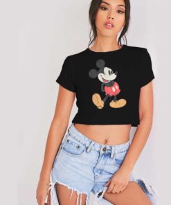 Disney Classic Mickey Mouse Vintage Crop Top Shirt