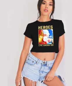 Doctor Heroes Live Among Us Pandemic Crop Top Shirt