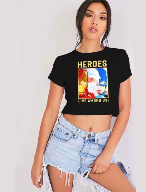 Doctor Heroes Live Among Us Pandemic Crop Top Shirt