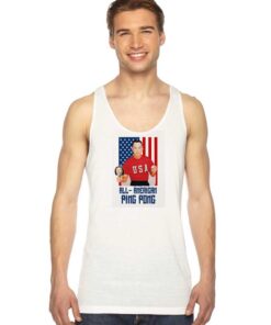 Forest Gump All American Ping Pong Flag Tank Top