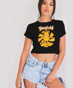 Garfield Retro Garf Cat Cartoon Crop Top Shirt