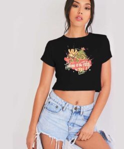 Gingerbread Welcome To The Party Pal Christmas Crop Top Shirt