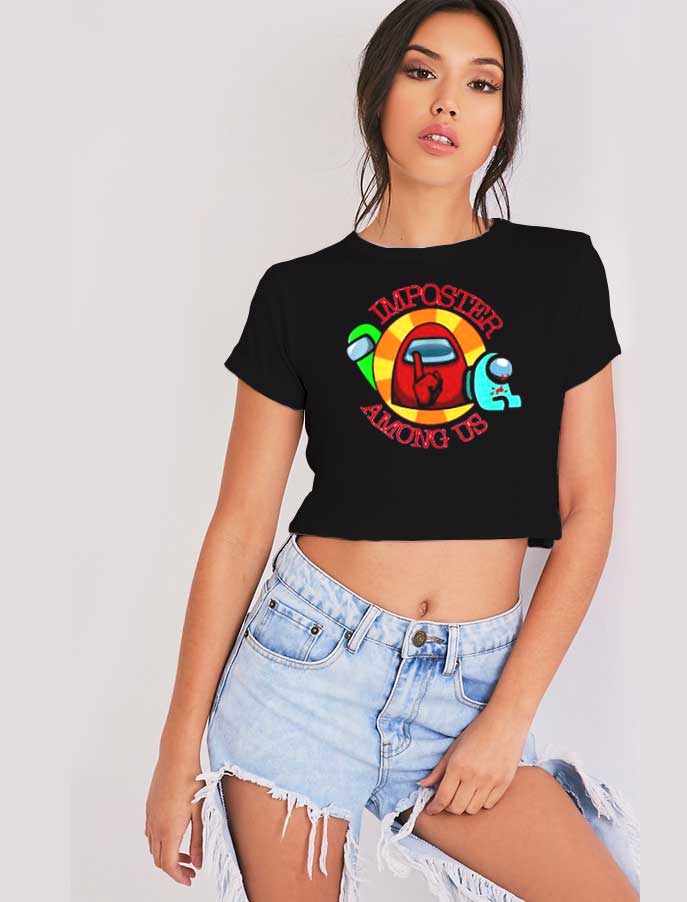 Imposter Among Us Logo Crop Top Shirt