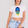 Jay-Z Grungy Melting Face Slime Crop Top Shirt