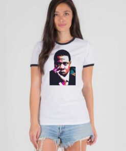 Jay-Z Hand On Cheek Photo Ringer Tee