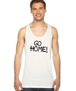 Jay-Z Wears Surface To Air Go Home Quote Tank Top