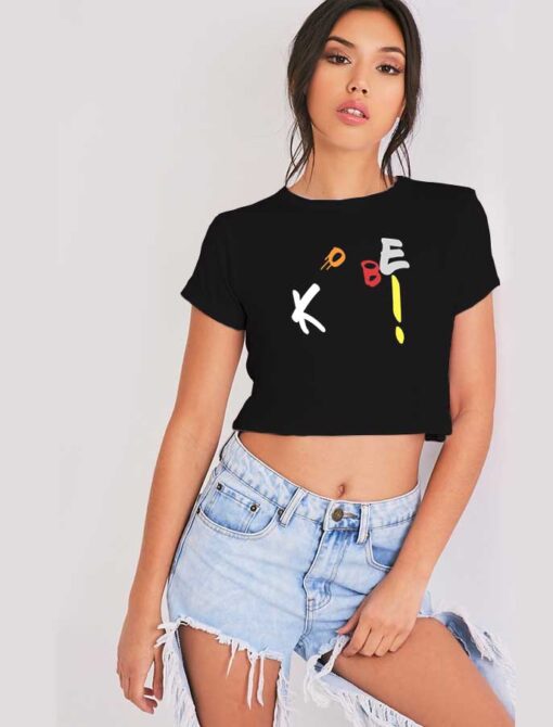 Kobe Shoot Word Basketball Crop Top Shirt