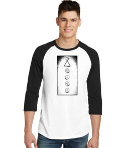 Learn Glypsh Emphaty Occult Symbols Raglan Tee