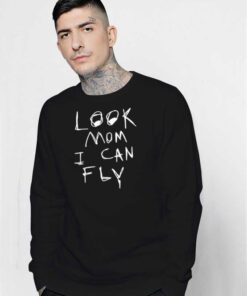 Look Mom I Can Fly Scribble Sweatshirt