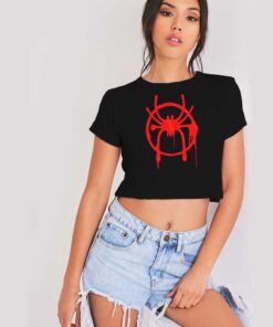 Marvel Spider Man Miles Morales Crop Top Shirt