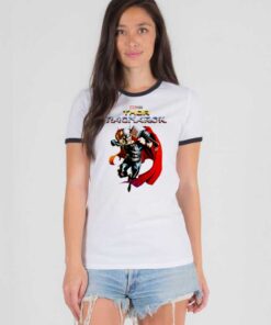 Marvel Studios Thor Ragnarok Logo Ringer Tee