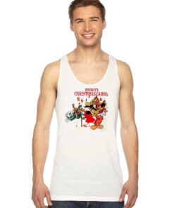 Mickey Mouse Christmas Carol Logo Tank Top
