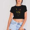 Pokemon Pikachu Ombre Neon Crop Top Shirt