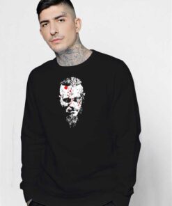 Ragnar Viking Hero Face Portrait Sweatshirt