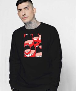 Red Lips Group Space Sweatshirt