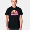 Retro Santa Cruz California Beach Sunset View T Shirt