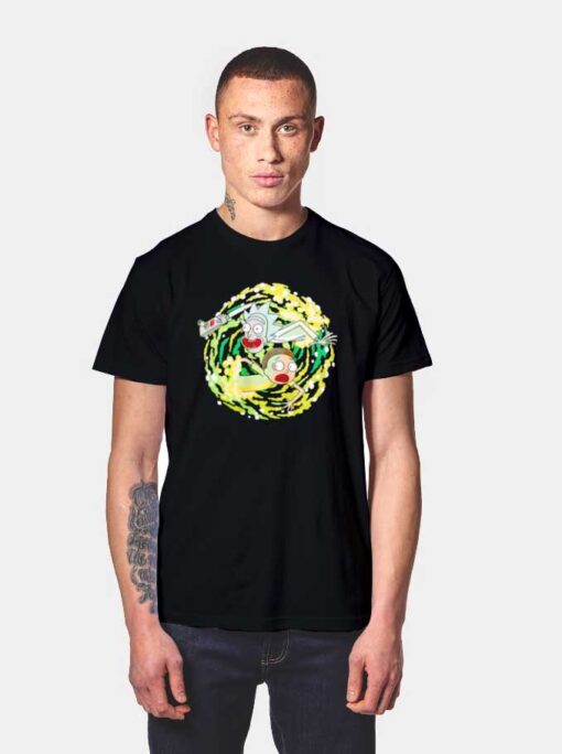 Rick and Morty Green Portal T Shirt