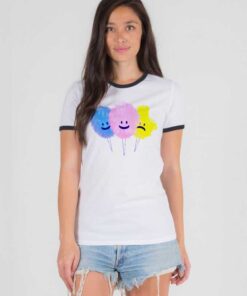Sad Cotton Candy Not So Dandy Ringer Tee