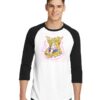 Sailor Moon Machine Girl Scared To Death Raglan Tee