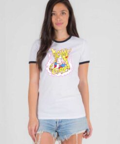 Sailor Moon Machine Girl Scared To Death Ringer Tee