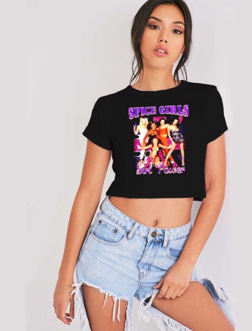 Spice Girls Girl Power Vintage Crop Top Shirt