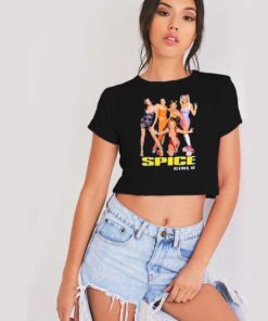 Spice Girls Vintage Girlband Pose Crop Top Shirt