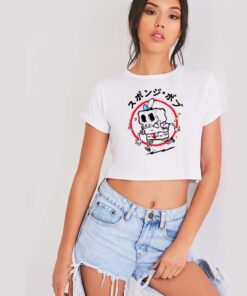 SpongeBob SquarePants Skeleton Crop Top Shirt