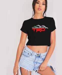TRD Toyota Racing Development Logo Crop Top Shirt