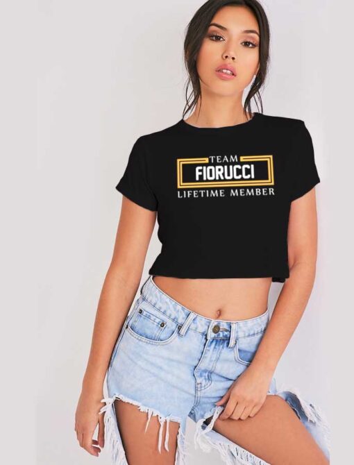 Team Fiorucci Lifetime Member Box Crop Top Shirt