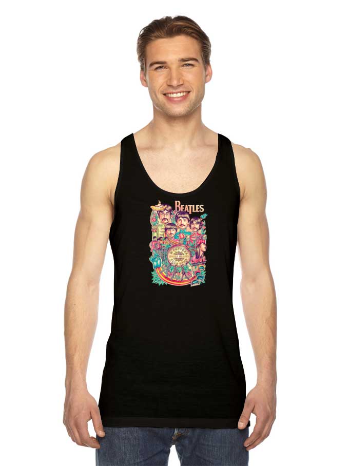 The Beatles Art Poster Vintage Tank Top
