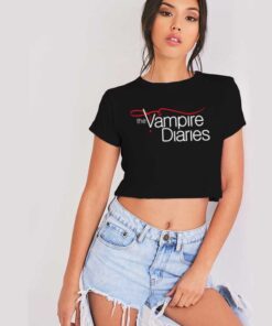 The Vampire Diaries Logo Crop Top Shirt