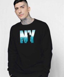 Urban New York City Skyline Statue Sweatshirt