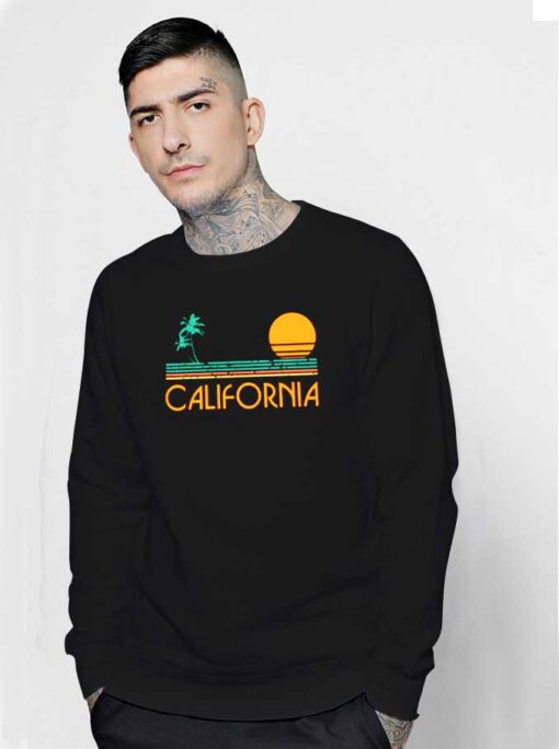 Vintage California Beach Sunset Sweatshirt