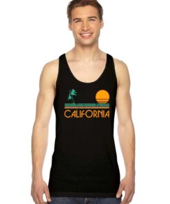 Vintage California Beach Sunset Tank Top