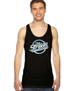 Vintage The Strokes Band Shiny Logo Tank Top