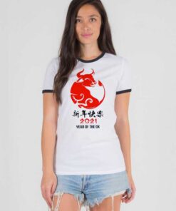 2021 Chinese New Year of Ox Ringer Tee