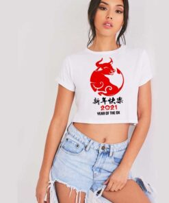 2021 Chinese New Year of Ox Crop Top Shirt