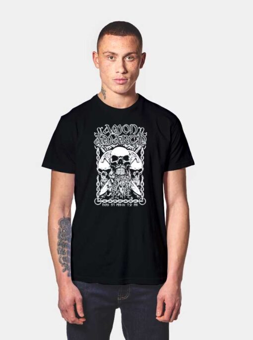Amon Amarth Bearded Skull Logo T Shirt