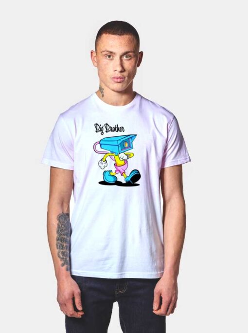 Big Brother Security Camera Cartoon T Shirt